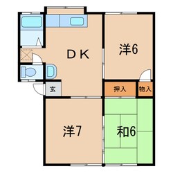 アネックス早川Aの物件間取画像